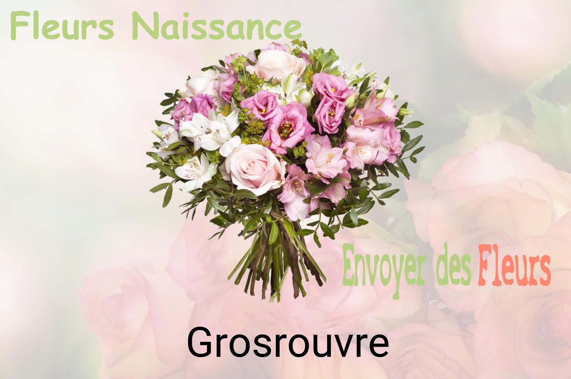 Bouquet de fleurs de naissance livré à Grosrouvre
